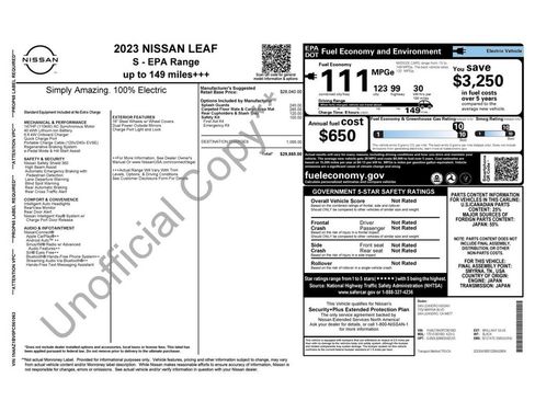 Used 2023 Nissan Leaf S image 5