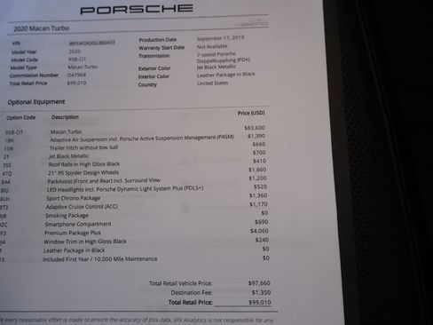 Used 2020 Porsche Macan Turbo AWD/4WD image 45