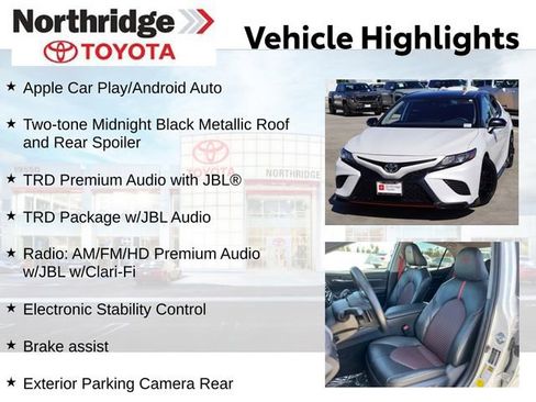 Used 2021 Toyota Camry TRD w/ TRD Package w/JBL Audio image 2