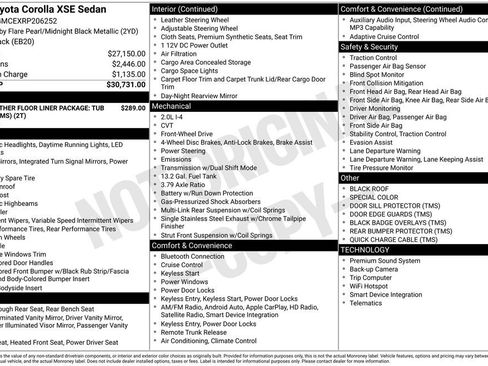 Used 2024 Toyota Corolla XSE FWD image 5
