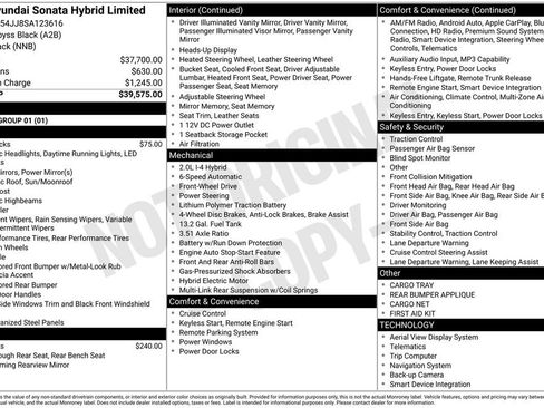 New 2025 Hyundai Sonata Limited image 36