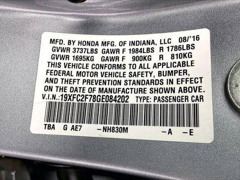 Used 2016 Honda Civic EX image 34