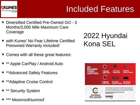 Used 2022 Hyundai Kona SEL w/ Convenience Package image 2
