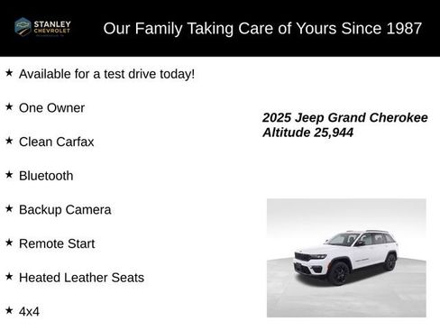 Used 2025 Jeep Grand Cherokee Altitude AWD/4WD image 9