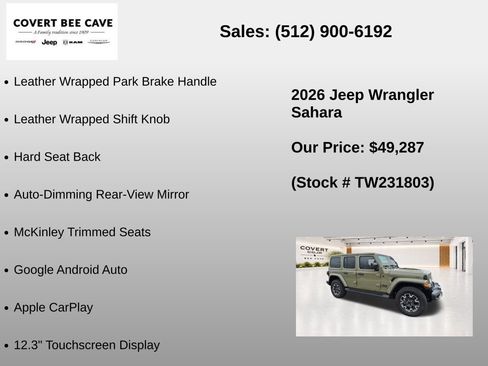 New 2026 Jeep Wrangler Unlimited Sahara AWD/4WD image 31