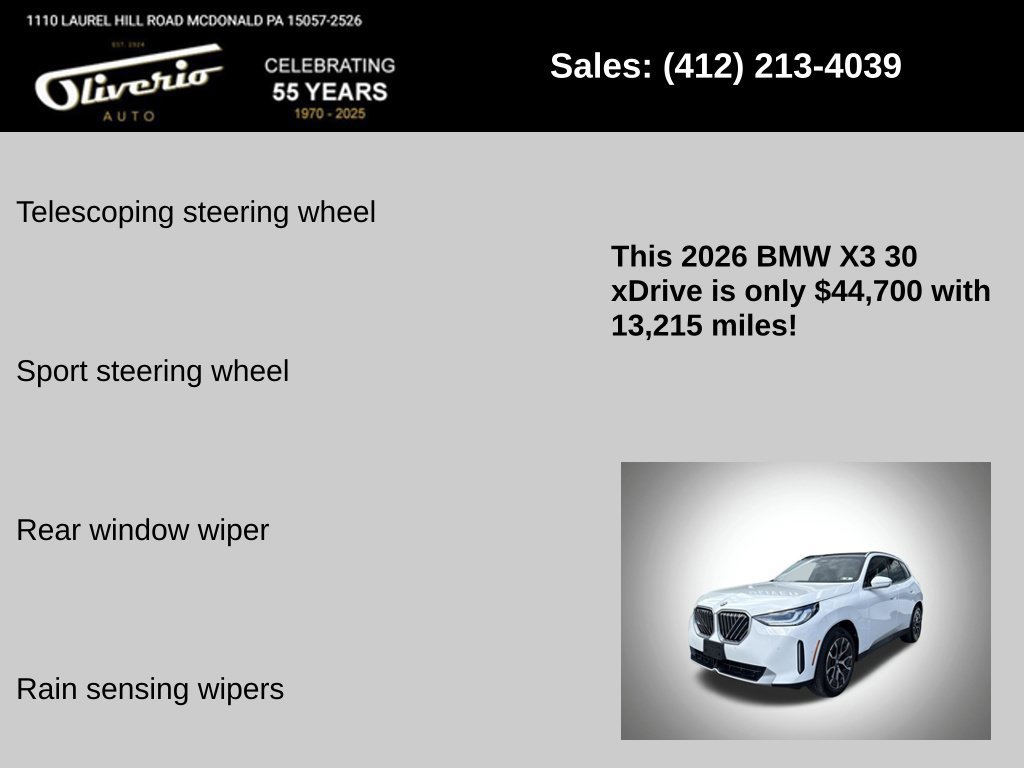 Used 2026 BMW X3 xDrive30i AWD/4WD image 16
