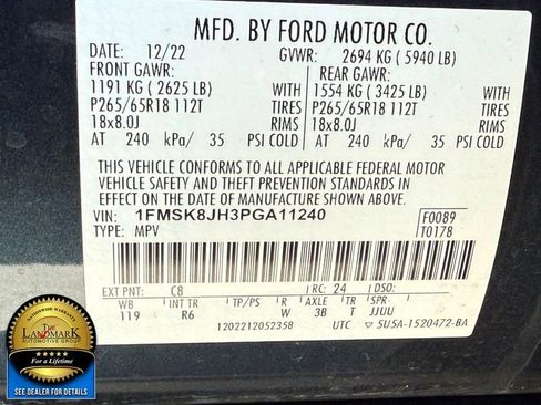 Used 2023 Ford Explorer Timberline w/ Timberline Technology Package image 25