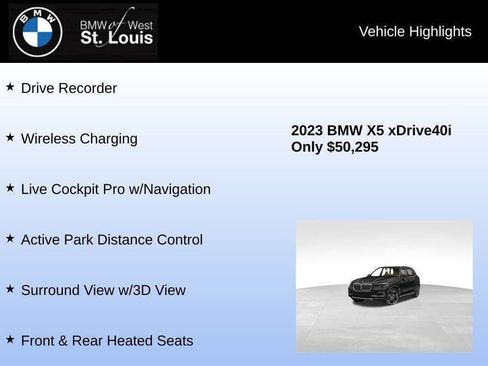 Used 2023 BMW X5 xDrive40i w/ Premium Package image 65