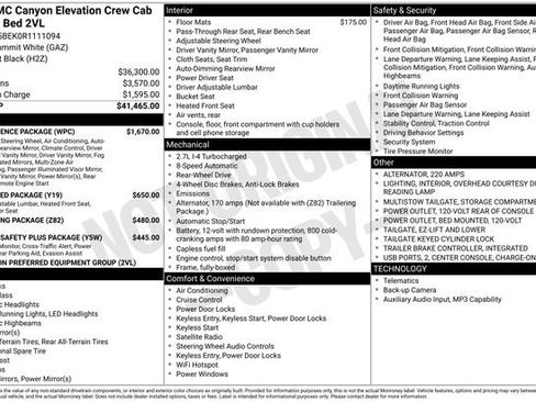 Used 2024 GMC Canyon Elevation w/ Convenience Package RWD image 7