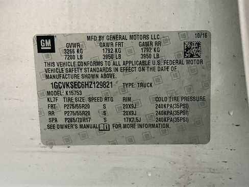 Used 2017 Chevrolet Silverado 1500 LTZ w/ Sport Package image 32