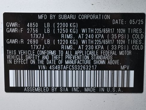 Certified 2025 Subaru Outback Premium w/ Popular Package #1A AWD/4WD image 37