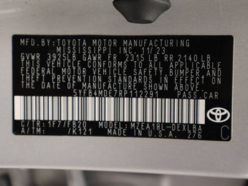 Certified 2024 Toyota Corolla LE FWD image 17