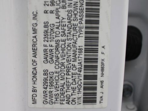 Certified 2018 Honda Accord EX image 35