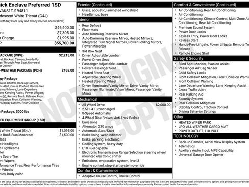 New 2026 Buick Enclave Preferred w/ Power Package image 49
