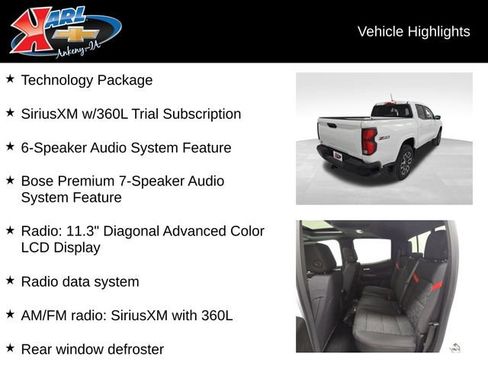 New 2026 Chevrolet Colorado Z71 w/ Technology Package image 3