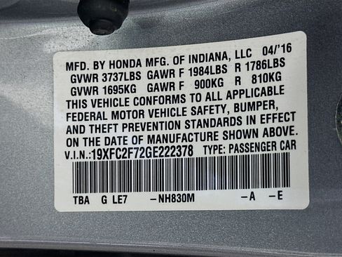 Used 2016 Honda Civic EX image 12