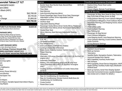 Certified 2023 Chevrolet Tahoe LT w/ LT Signature Plus Package AWD/4WD image 4