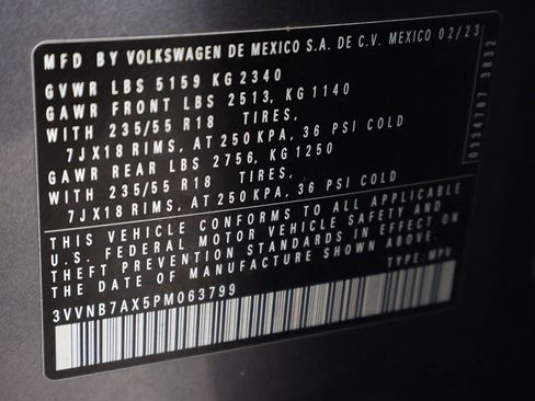 Used 2023 Volkswagen Tiguan SE w/ Panoramic Sunroof Package image 55