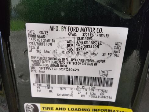 Used 2012 Ford F150 XLT w/ XLT Chrome Pkg RWD image 33