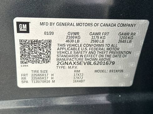 Certified 2020 Chevrolet Equinox LS AWD/4WD image 39