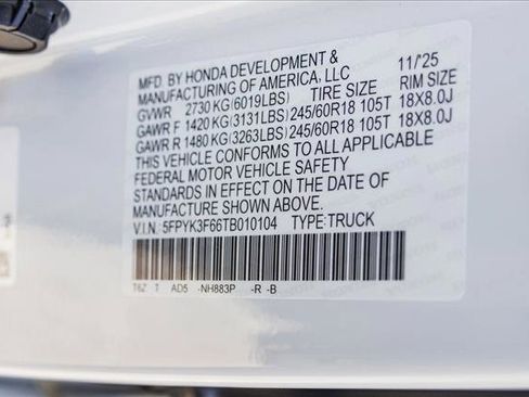 New 2026 Honda Ridgeline TrailSport image 26