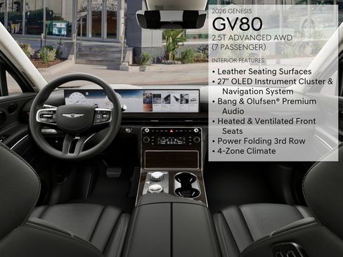 New 2026 Genesis GV80 2.5T Advanced AWD/4WD image 46