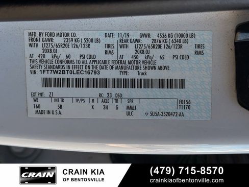 Used 2020 Ford F250 Lariat w/ Lariat Value Package AWD/4WD image 35