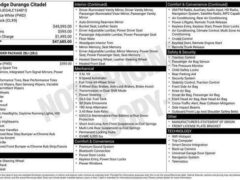 Used 2020 Dodge Durango Citadel AWD/4WD image 37