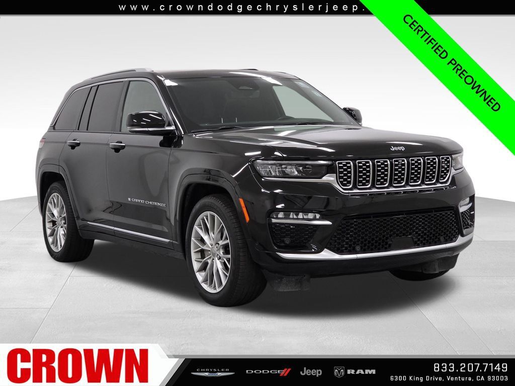 Certified 2023 Jeep Grand Cherokee Summit w/ Adv Protech Group IV AWD/4WD 360° Tour