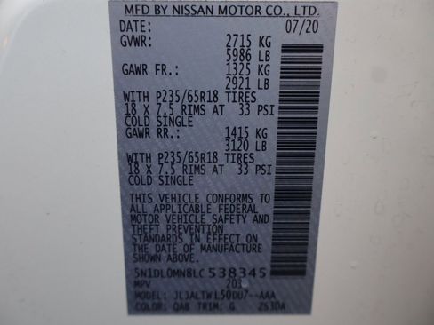 Used 2020 INFINITI QX60 Luxe w/ Essential Package image 49