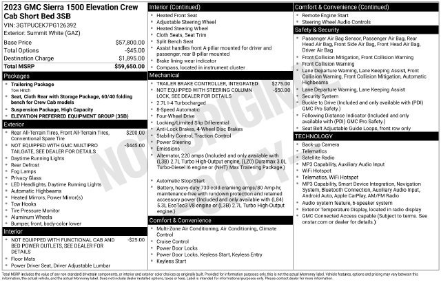 Used 2023 GMC Sierra 1500 Elevation AWD/4WD image 3