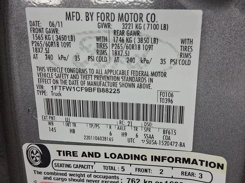 Used 2011 Ford F150 Lariat w/ Lariat Plus Pkg image 17