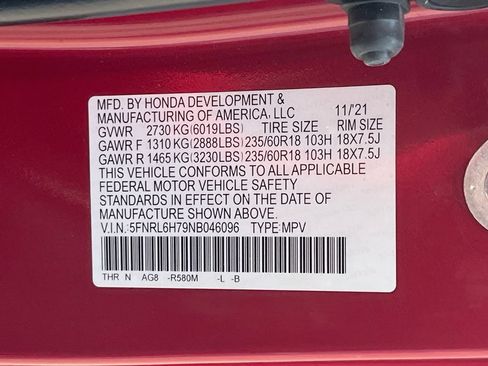 Used 2022 Honda Odyssey EX-L image 33