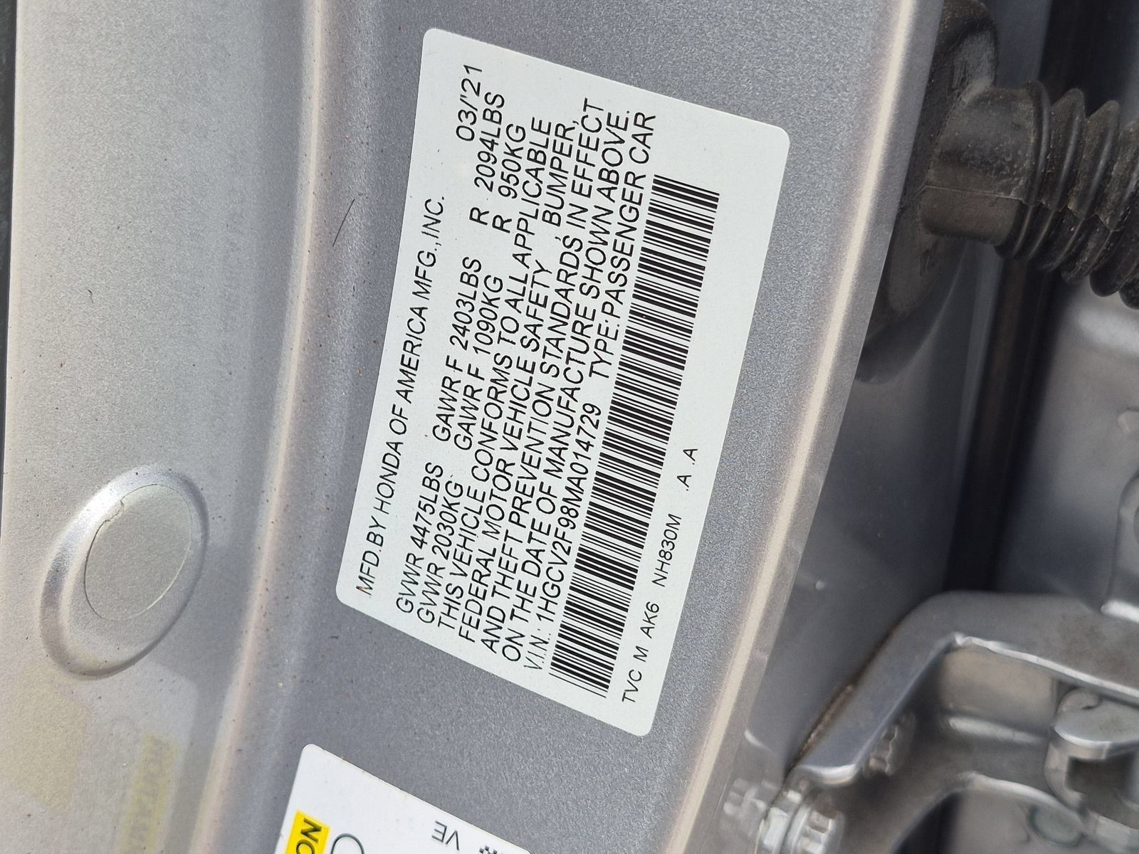 Used 2021 Honda Accord Touring image 22