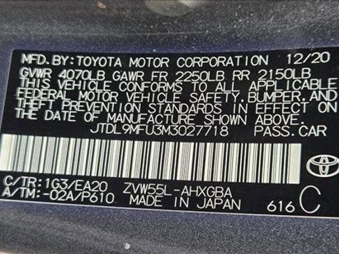 Certified 2021 Toyota Prius XLE w/ Carpet Mat Package (TMS) image 23