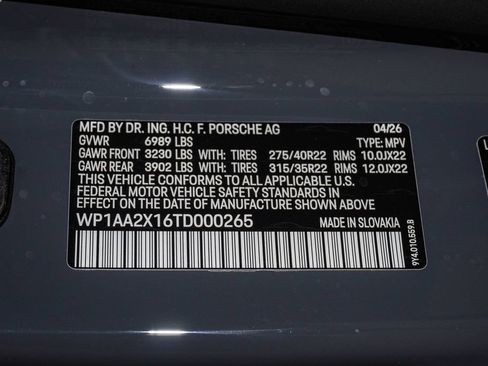 New 2026 Porsche Cayenne Electric AWD/4WD image 32