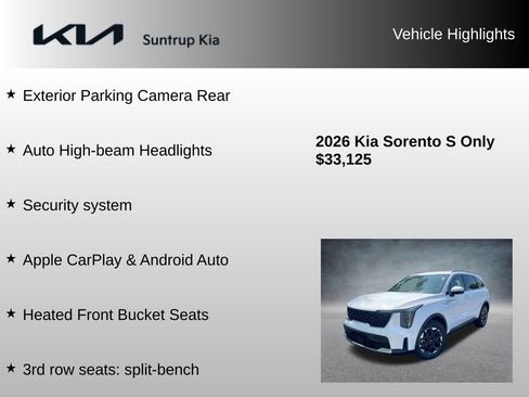 Used 2026 Kia Sorento S image 16