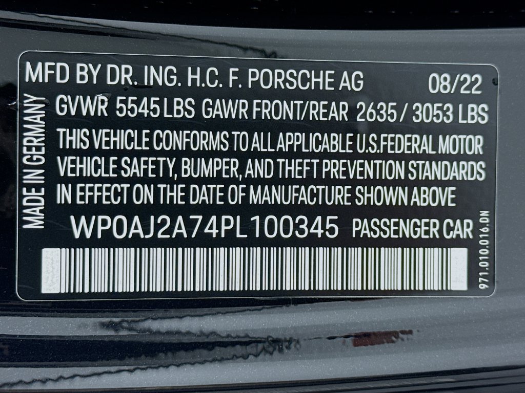 Certified 2023 Porsche Panamera Platinum Edition RWD image 38