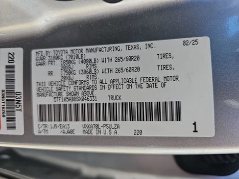 Used 2025 Toyota Tundra Limited RWD image 34