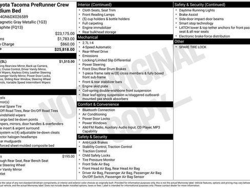 Used 2013 Toyota Tacoma PreRunner w/ SR5 Pkg RWD image 6