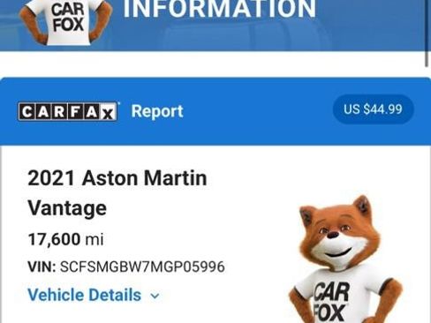 Used 2021 Aston Martin V8 Vantage Roadster RWD image 6