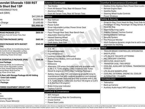 Certified 2021 Chevrolet Silverado 1500 RST w/ Z71 Off-Road Package AWD/4WD image 4