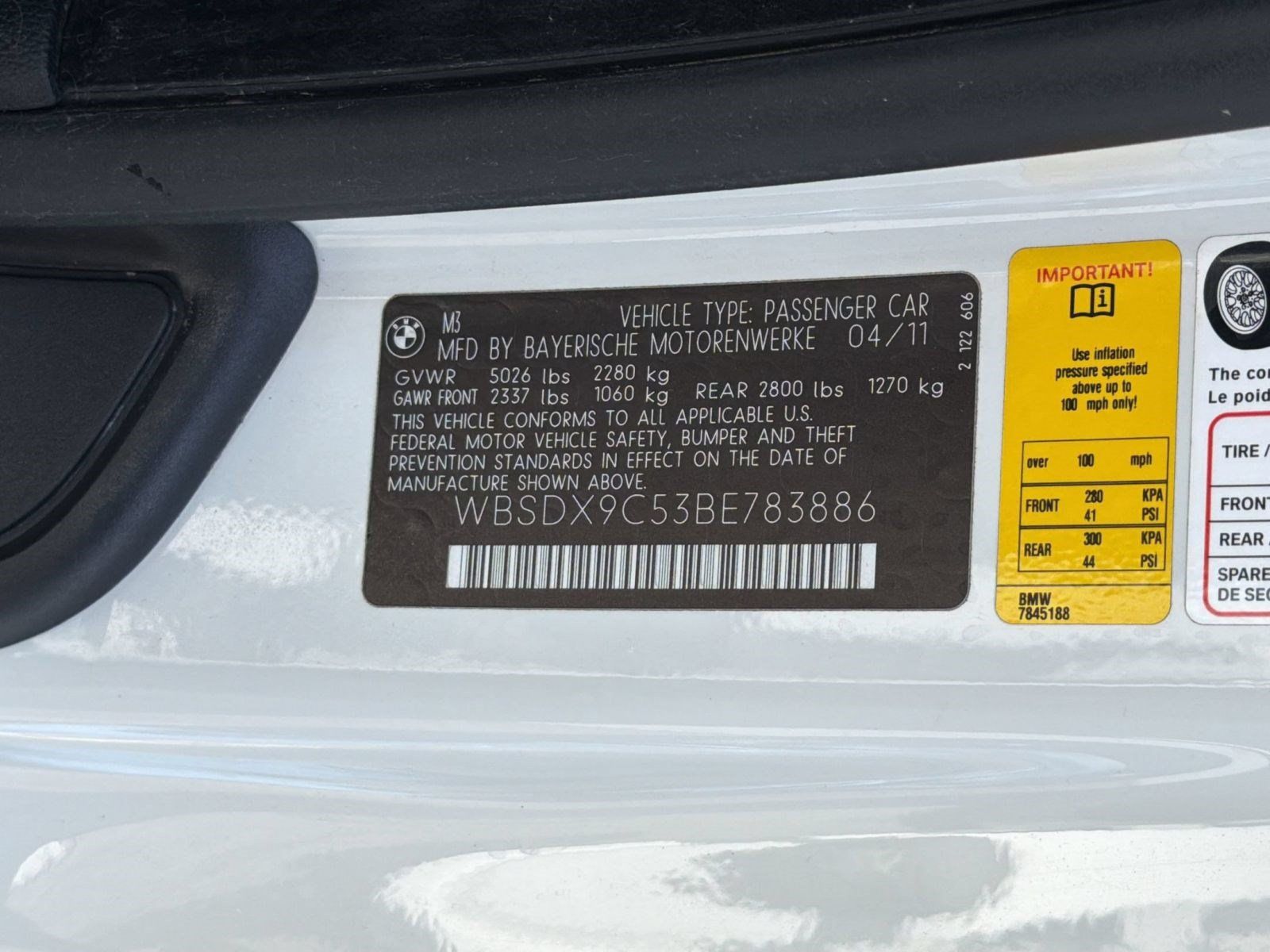 Used 2011 BMW M3 Convertible RWD image 24