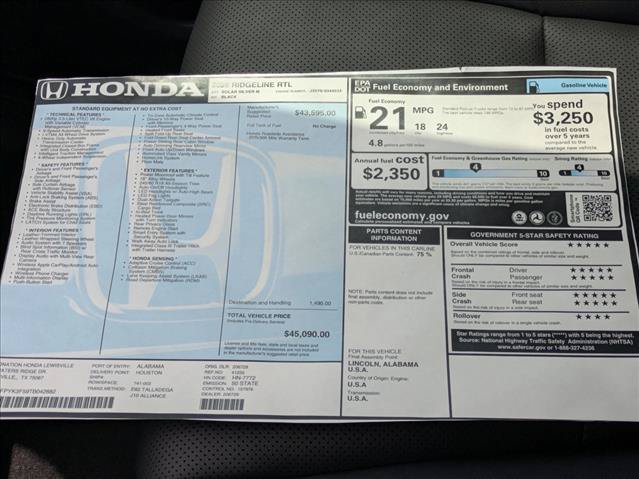 New 2026 Honda Ridgeline RTL image 17