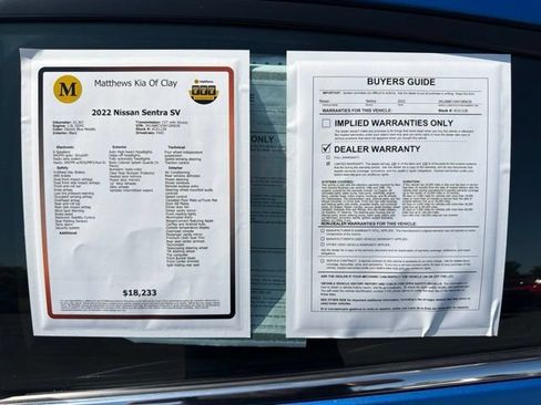 Used 2022 Nissan Sentra SV FWD image 15