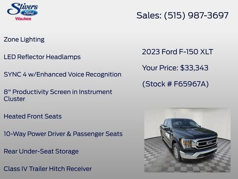Used 2023 Ford F150 XLT w/ Equipment Group 302A High AWD/4WD image 26