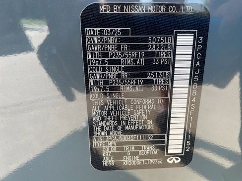 New 2025 INFINITI QX50 Luxe w/ Accent Package image 26