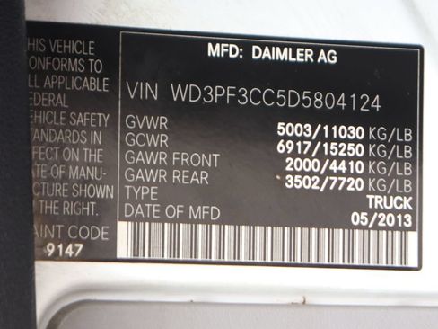 Used 2013 Mercedes-Benz Sprinter 3500 w/ High Idle Fixed Pkg image 46