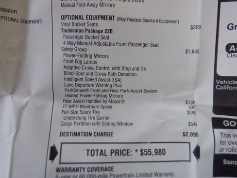 Used 2025 RAM ProMaster 2500 w/ Safety Group FWD image 21