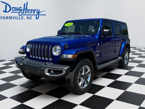 Used 2018 Jeep Wrangler Unlimited Sahara AWD/4WD image 1